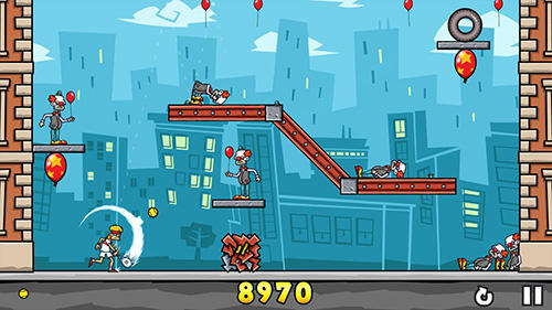 Gameplay of the Clowns in the face for Android phone or tablet.
