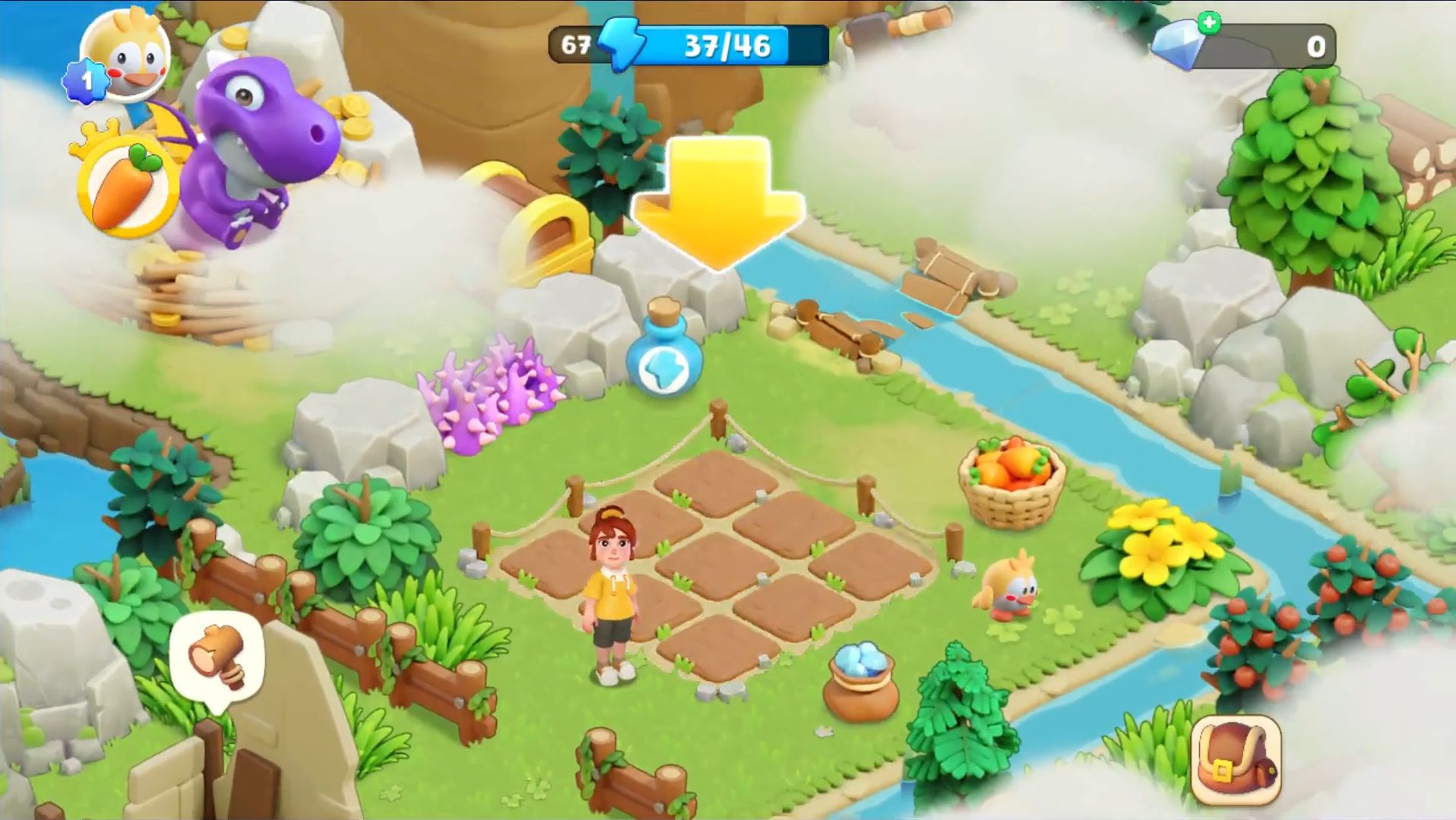 Gameplay of the Coco Valley: Farm Adventure for Android phone or tablet.