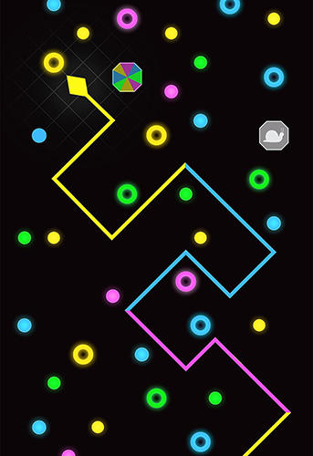 Gameplay of the Color snake: Avoid blocks! for Android phone or tablet.
