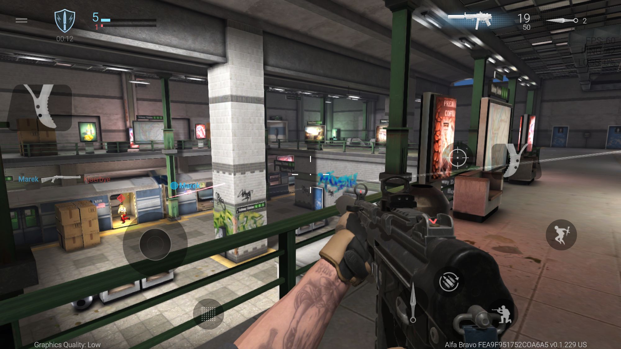 Gameplay of the Combat Master Online FPS for Android phone or tablet.