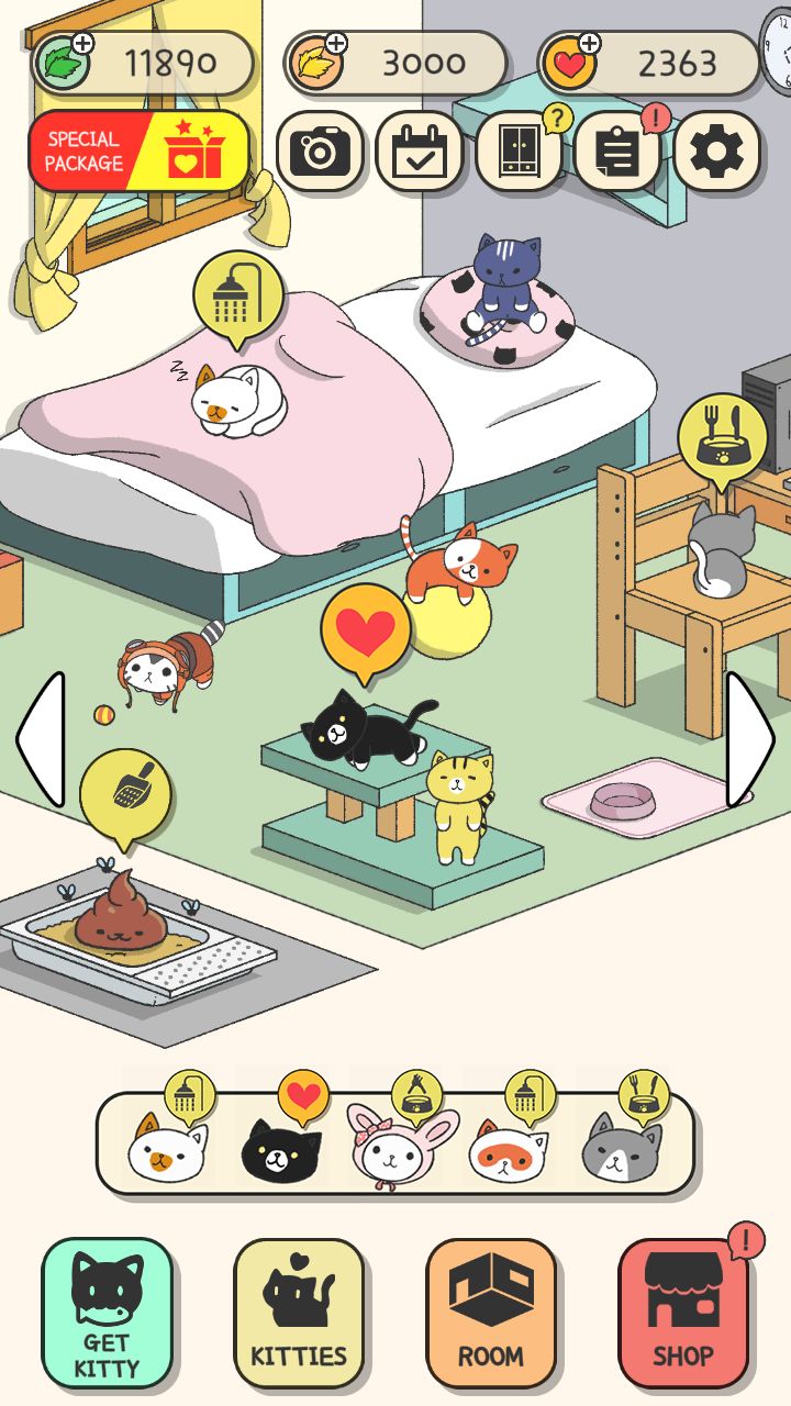 Gameplay of the Come on Kitty for Android phone or tablet.