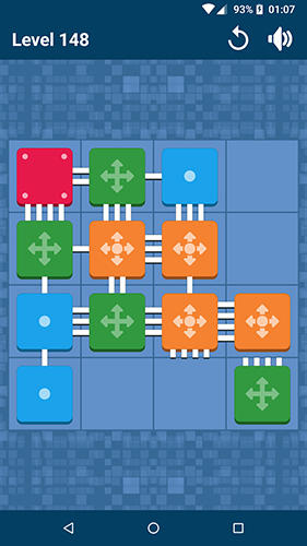 Gameplay of the Connect me: Logic puzzle for Android phone or tablet.