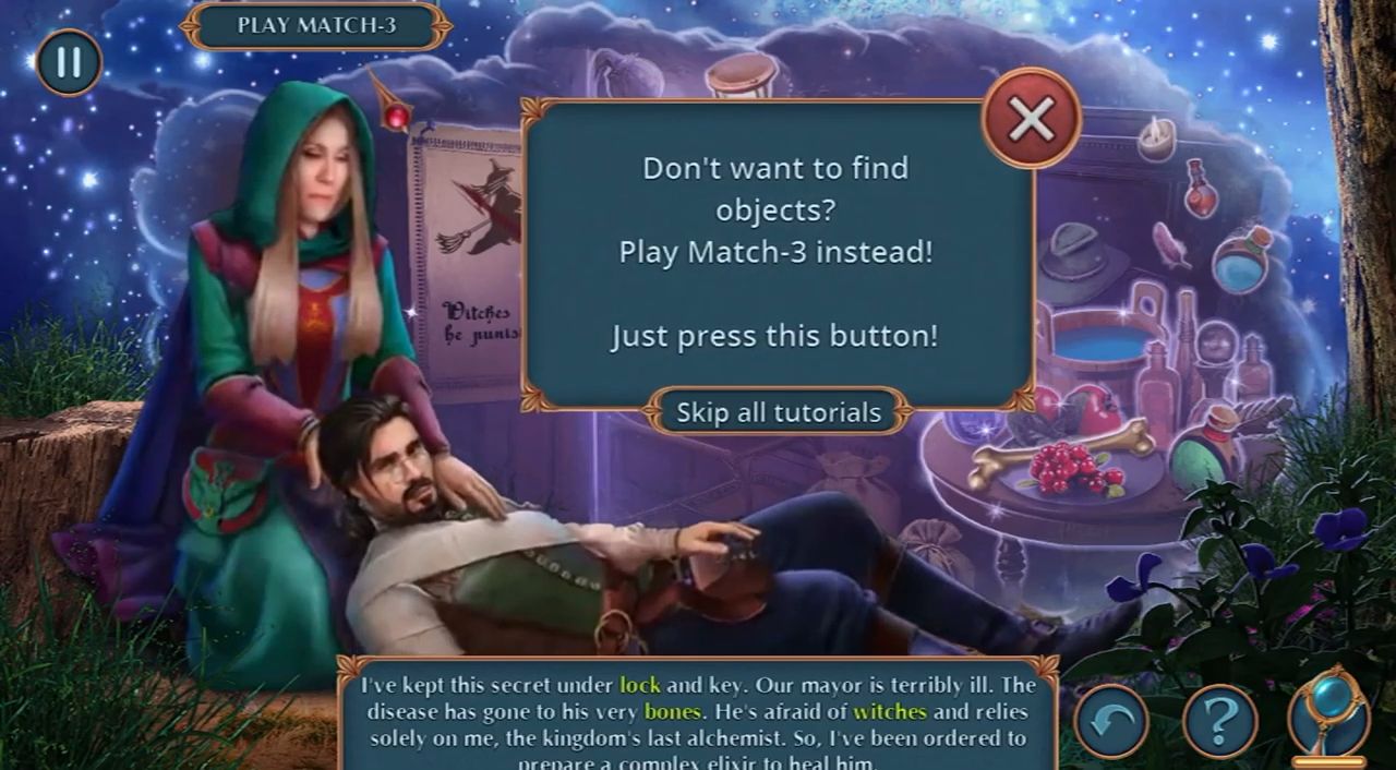 Gameplay of the Connected Hearts: Full Moon for Android phone or tablet.