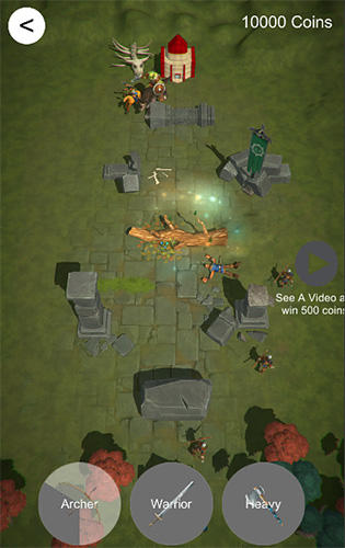 Gameplay of the Conquest: Mini crusade and military strategy game for Android phone or tablet.