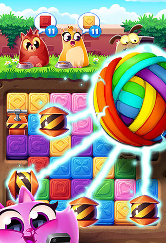 Gameplay of the Cookie cats blast for Android phone or tablet.