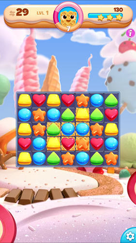 Gameplay of the Cookie jam blast for Android phone or tablet.