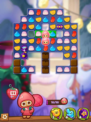Gameplay of the Cookie run: Jelly pop for Android phone or tablet.
