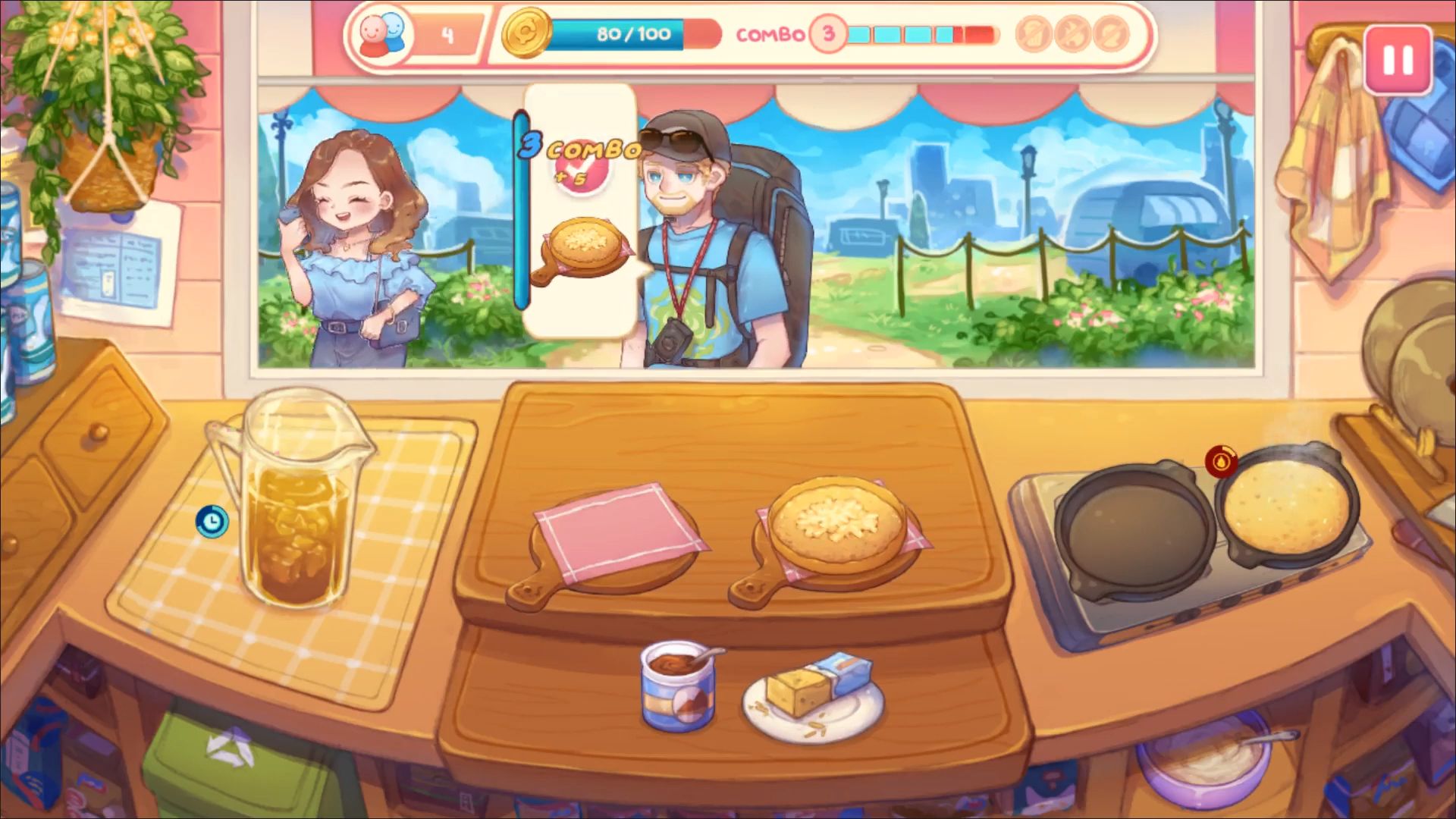 Gameplay of the Cooking Chef Story: Food Park for Android phone or tablet.