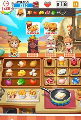 Gameplay of the Cooking master fever for Android phone or tablet.