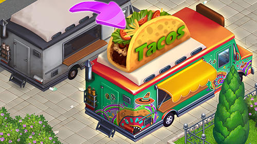 Gameplay of the Cooking paradise: Puzzle match-3 game for Android phone or tablet.