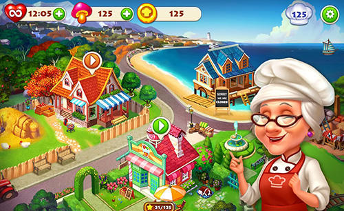 Gameplay of the Cooking town: Restaurant chef game for Android phone or tablet.