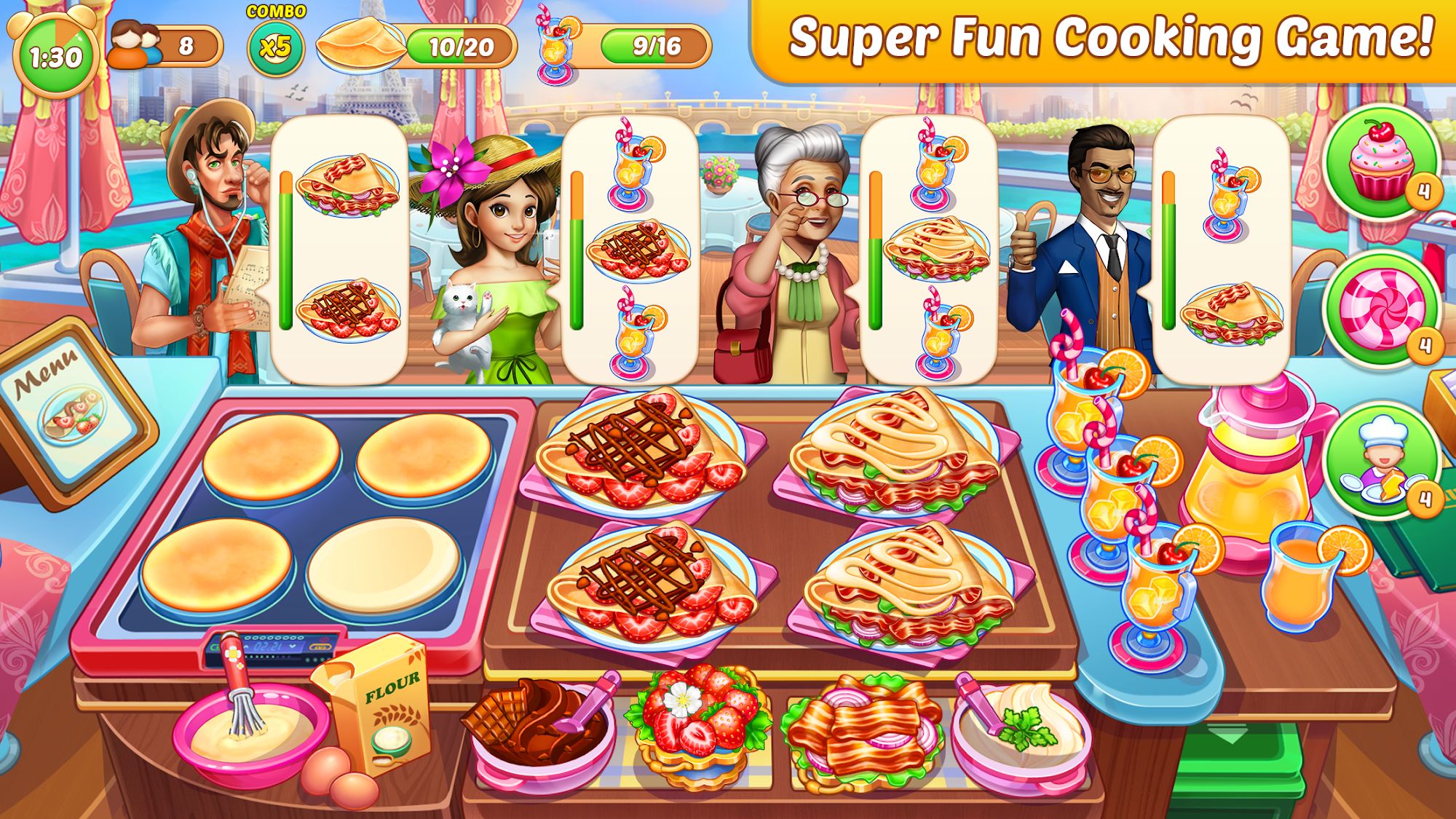 Gameplay of the Cooking Trendy for Android phone or tablet.