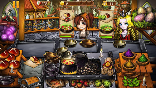 Gameplay of the Cooking witch for Android phone or tablet.