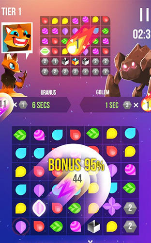 Gameplay of the Cosmo duel for Android phone or tablet.