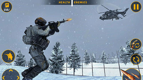 Gameplay of the Counter terrorist battleground: FPS shooting game for Android phone or tablet.