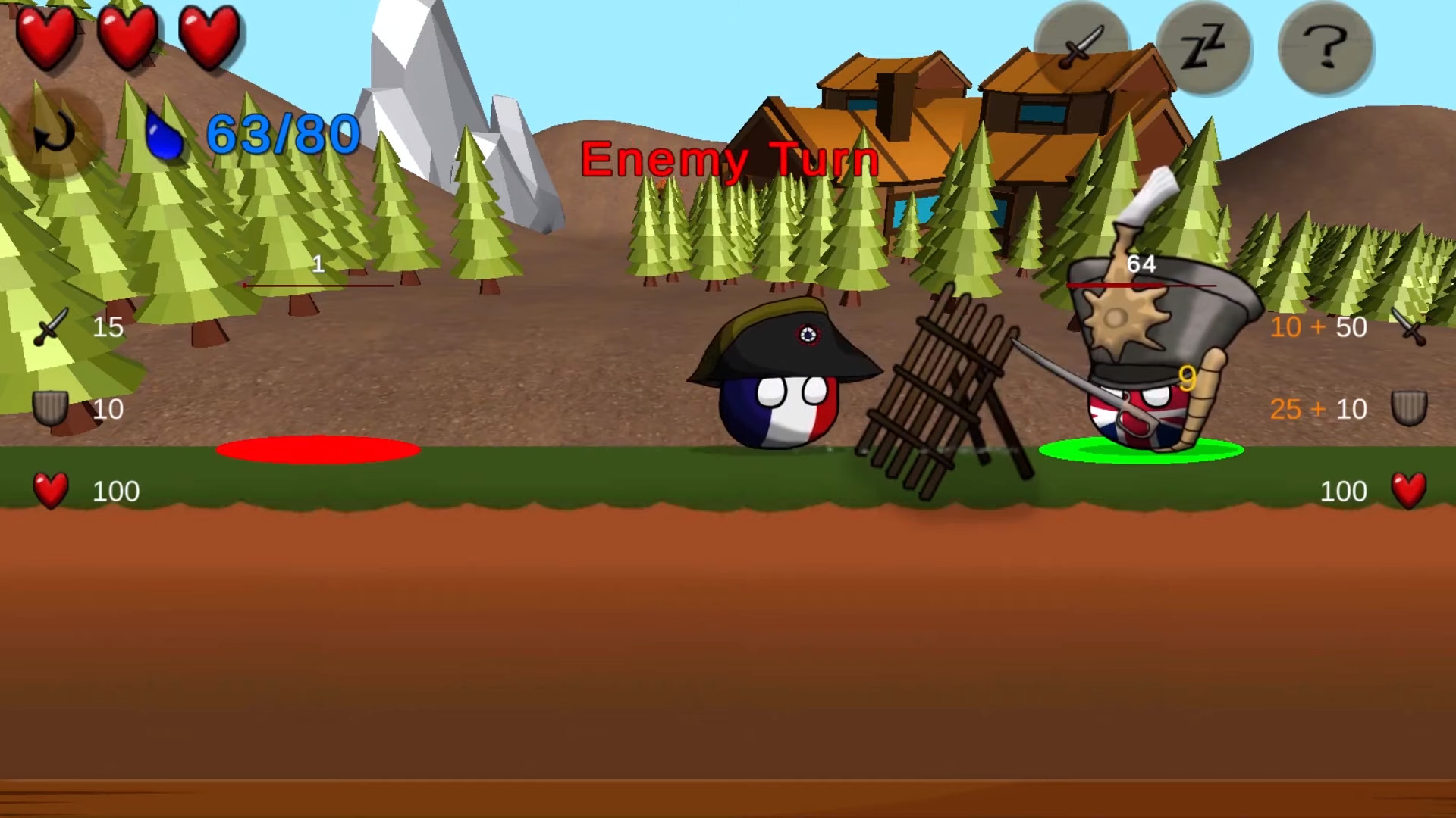 Gameplay of the Countryball: Europe 1890 for Android phone or tablet.