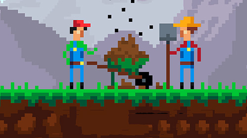 Gameplay of the Cow poop: Pixel challenge for Android phone or tablet.