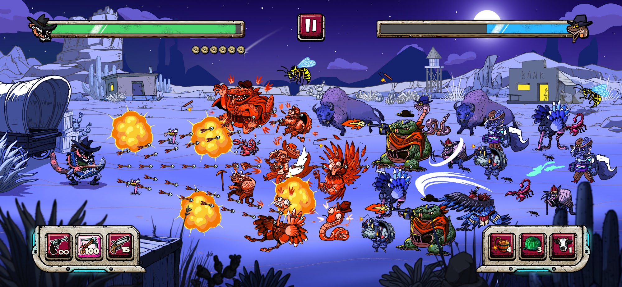 Gameplay of the Cowboys Galaxy Adventures for Android phone or tablet.