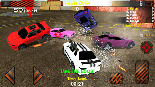Gameplay of the Crash day: Derby simulator for Android phone or tablet.