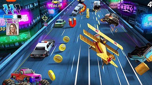 Gameplay of the Crash sprint for Android phone or tablet.