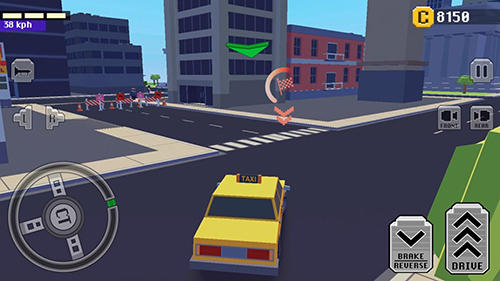 Gameplay of the Crazy car: Fast driving in town for Android phone or tablet.