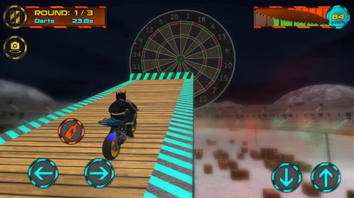 Gameplay of the Crazy motorbike drive for Android phone or tablet.