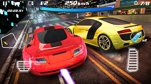 Gameplay of the Crazy racing car 3D for Android phone or tablet.
