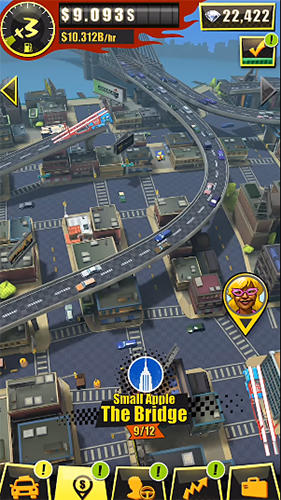 Gameplay of the Crazy taxi gazillionaire for Android phone or tablet.