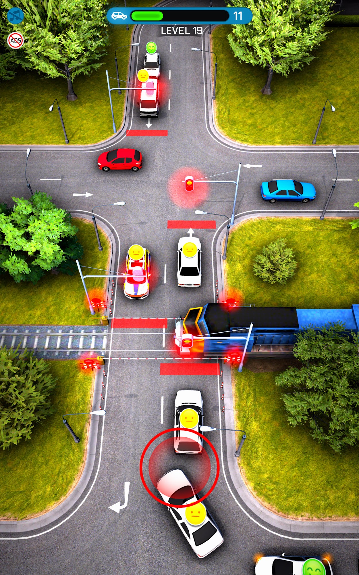 Gameplay of the Crazy Traffic Control for Android phone or tablet.