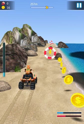 Full version of Android apk app Crazy speed: Beach moto racing for tablet and phone.