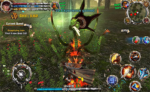 Gameplay of the Crimson warden: Clash of kingdom for Android phone or tablet.