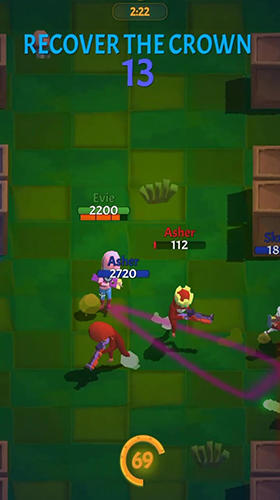 Gameplay of the Crown battles: Multiplayer 3vs3 for Android phone or tablet.