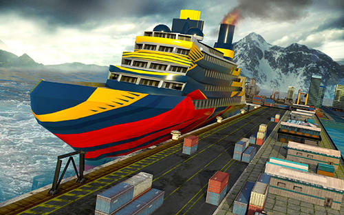 Gameplay of the Cruise ship driving racer for Android phone or tablet.