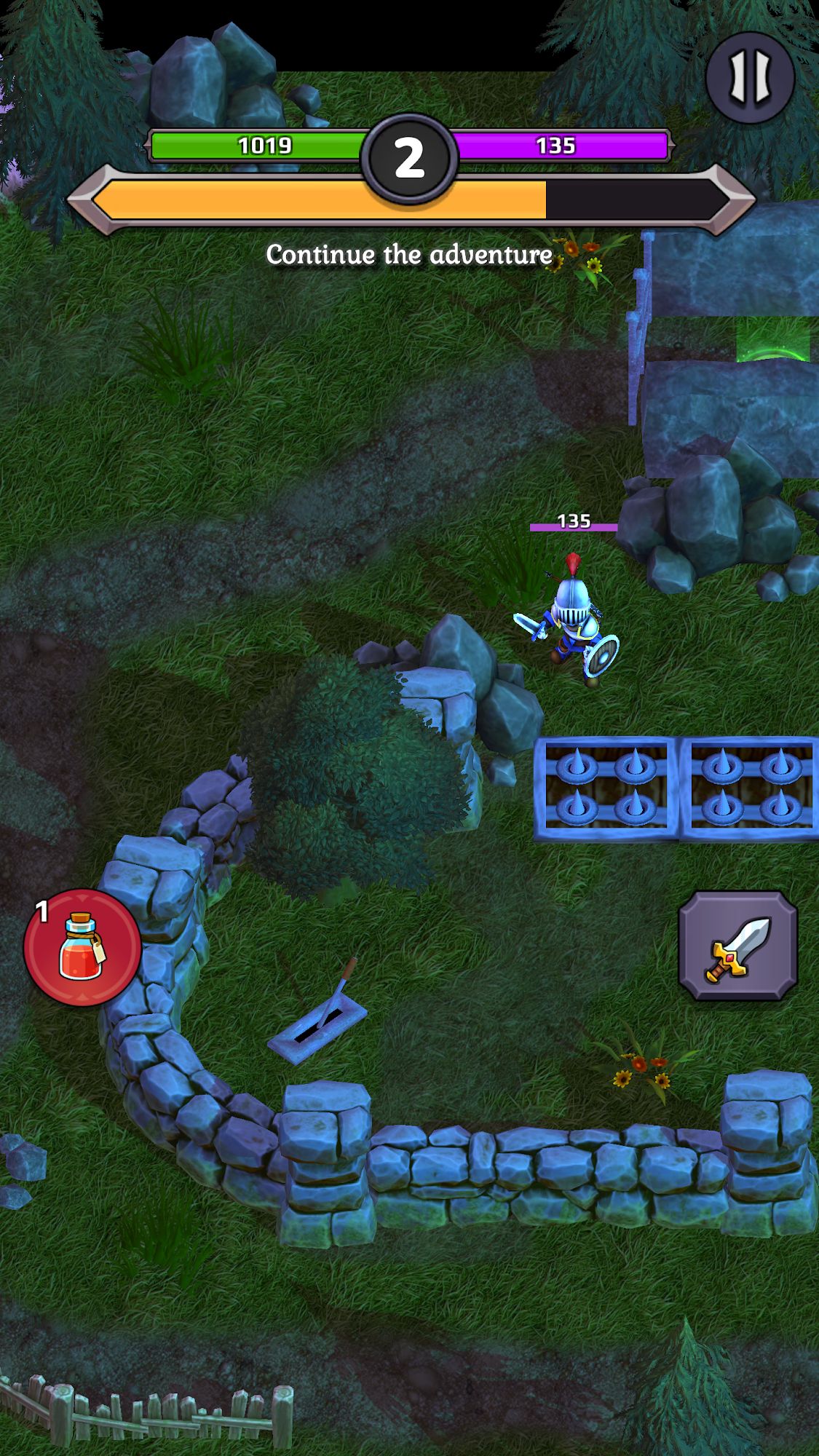 Gameplay of the Crusado: Heroes Roguelike RPG for Android phone or tablet.