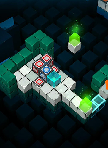 Gameplay of the Cubanoid: Hardcore puzzle maze for Android phone or tablet.