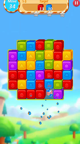 Gameplay of the Cube crush: Collapse and blast game for Android phone or tablet.