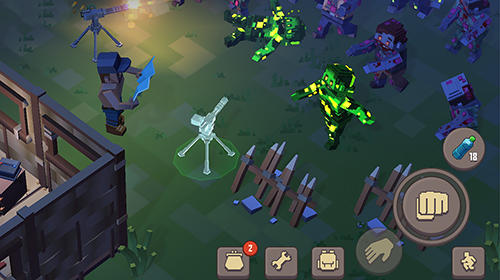 Gameplay of the Cube survival: Last day on Earth for Android phone or tablet.