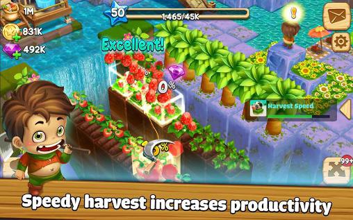 Full version of Android apk app Cube skyland: Farm craft for tablet and phone.