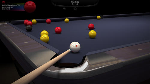Gameplay of the Cueist for Android phone or tablet.