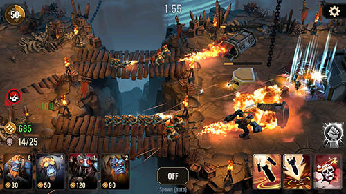 Gameplay of the Cult of war for Android phone or tablet.
