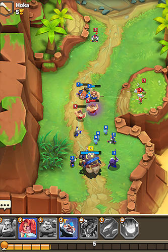 Gameplay of the Cunning tribez: Road of clash for Android phone or tablet.