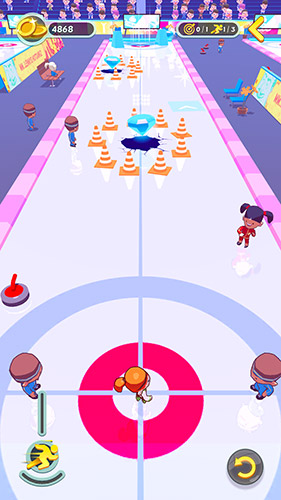 Gameplay of the Curling buddies for Android phone or tablet.