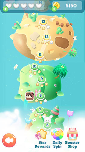 Gameplay of the Cutie paws: Oriplay match 3 game for Android phone or tablet.