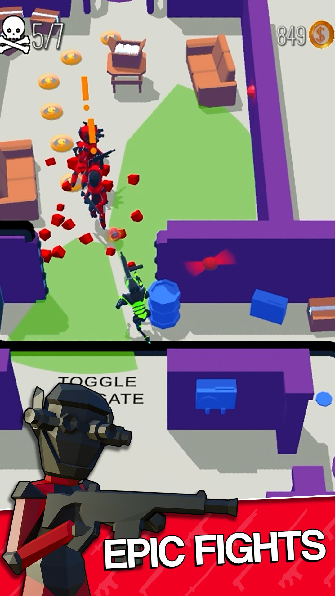 Gameplay of the Cyber Ninja - Stealth Assassin for Android phone or tablet.