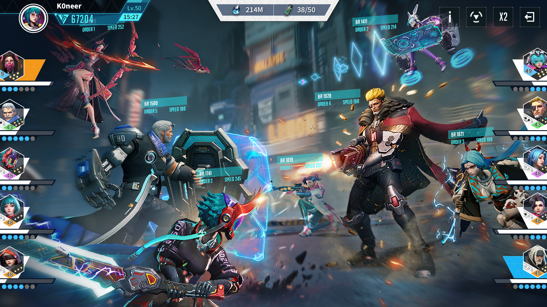 Gameplay of the Cyber Rebellion for Android phone or tablet.