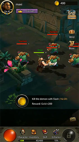 Gameplay of the D3:El Diablo for Android phone or tablet.