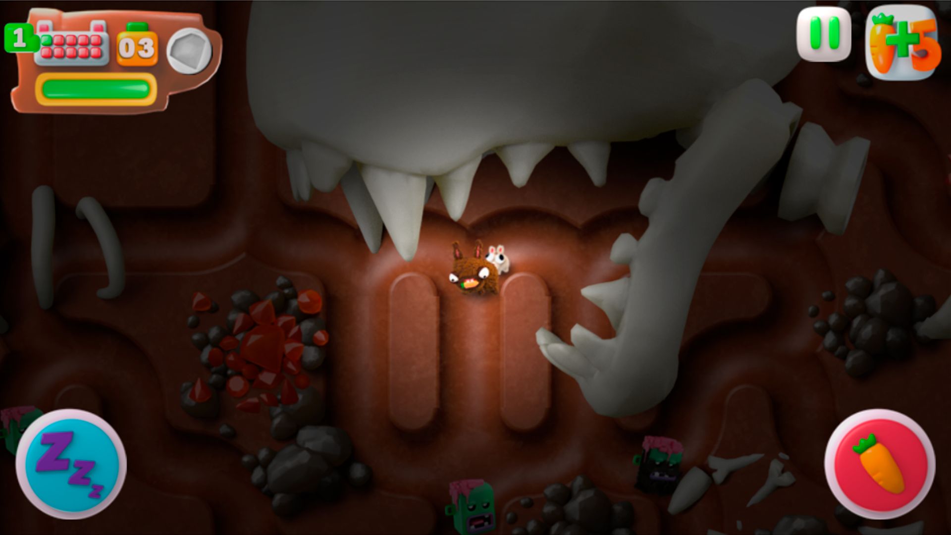 Gameplay of the Daddy Rabbit for Android phone or tablet.