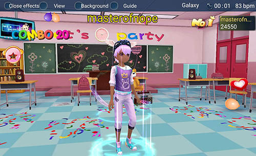 Gameplay of the Dance master for Android phone or tablet.