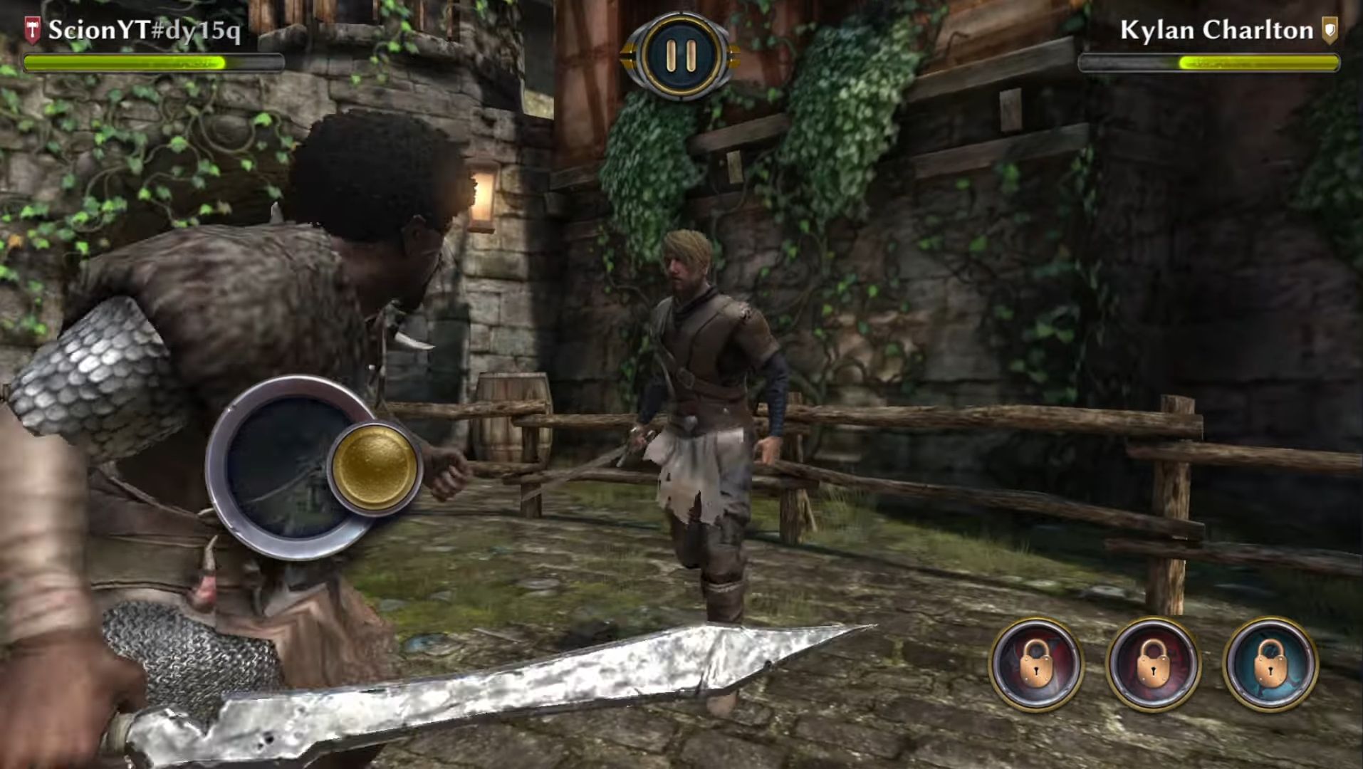 Gameplay of the Dark Steel: Fighting Games for Android phone or tablet.
