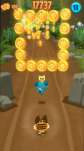 Gameplay of the Dash tag: Fun endless runner! for Android phone or tablet.